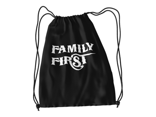 Family First Drawstring Bag