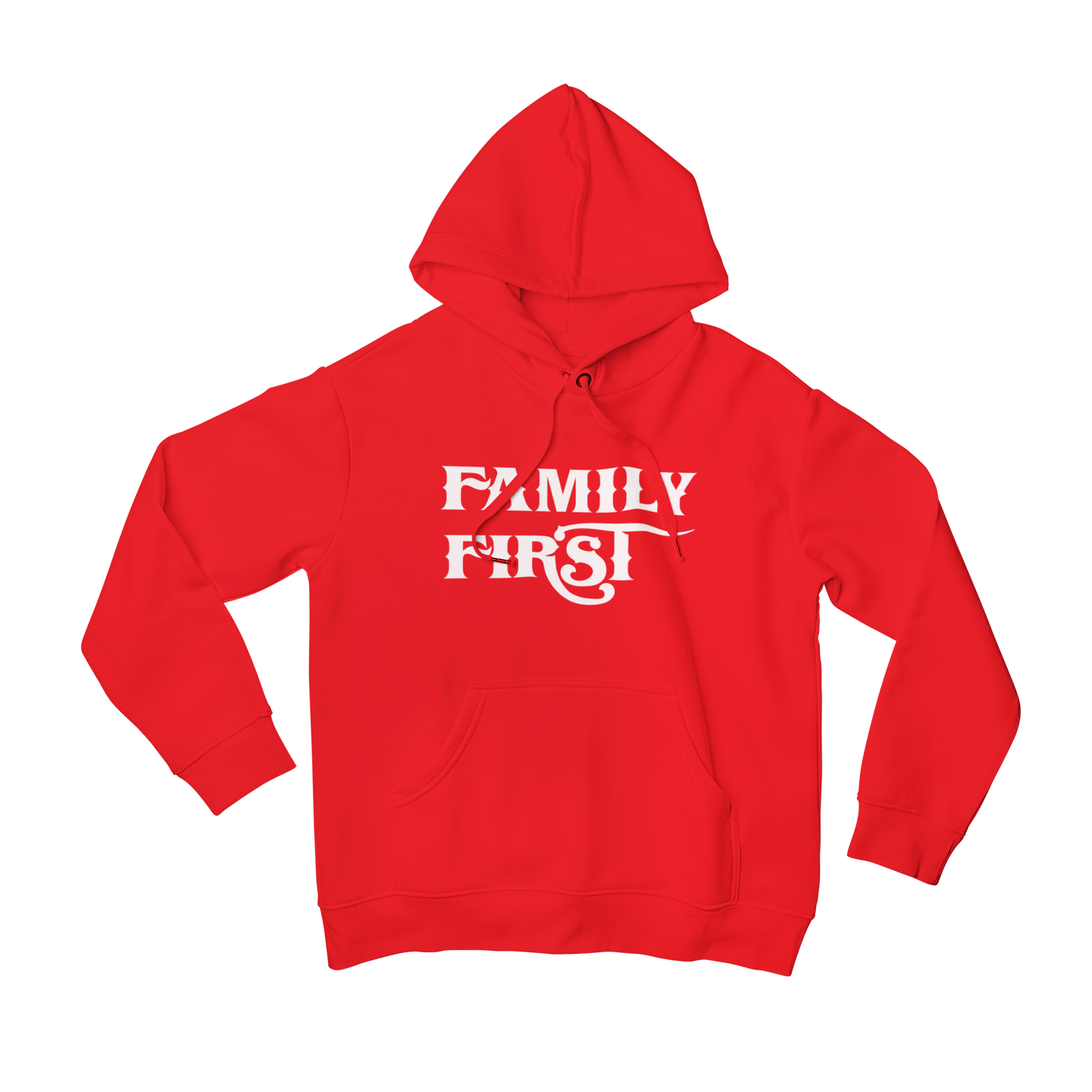 Family First Premium Red Hoodie