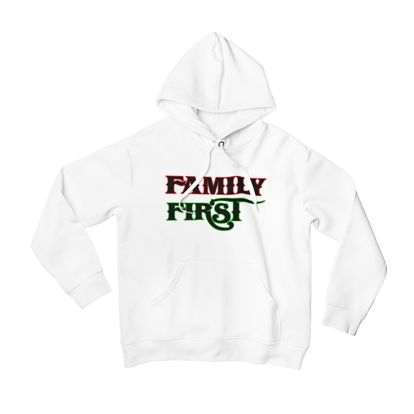 Family First Premium White Hoodie