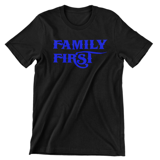 Family First Premium Black Tee