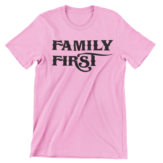 Family First Premium Pink Tee