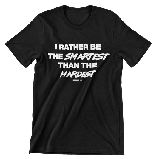 I Rather Be Smart Tee - Black